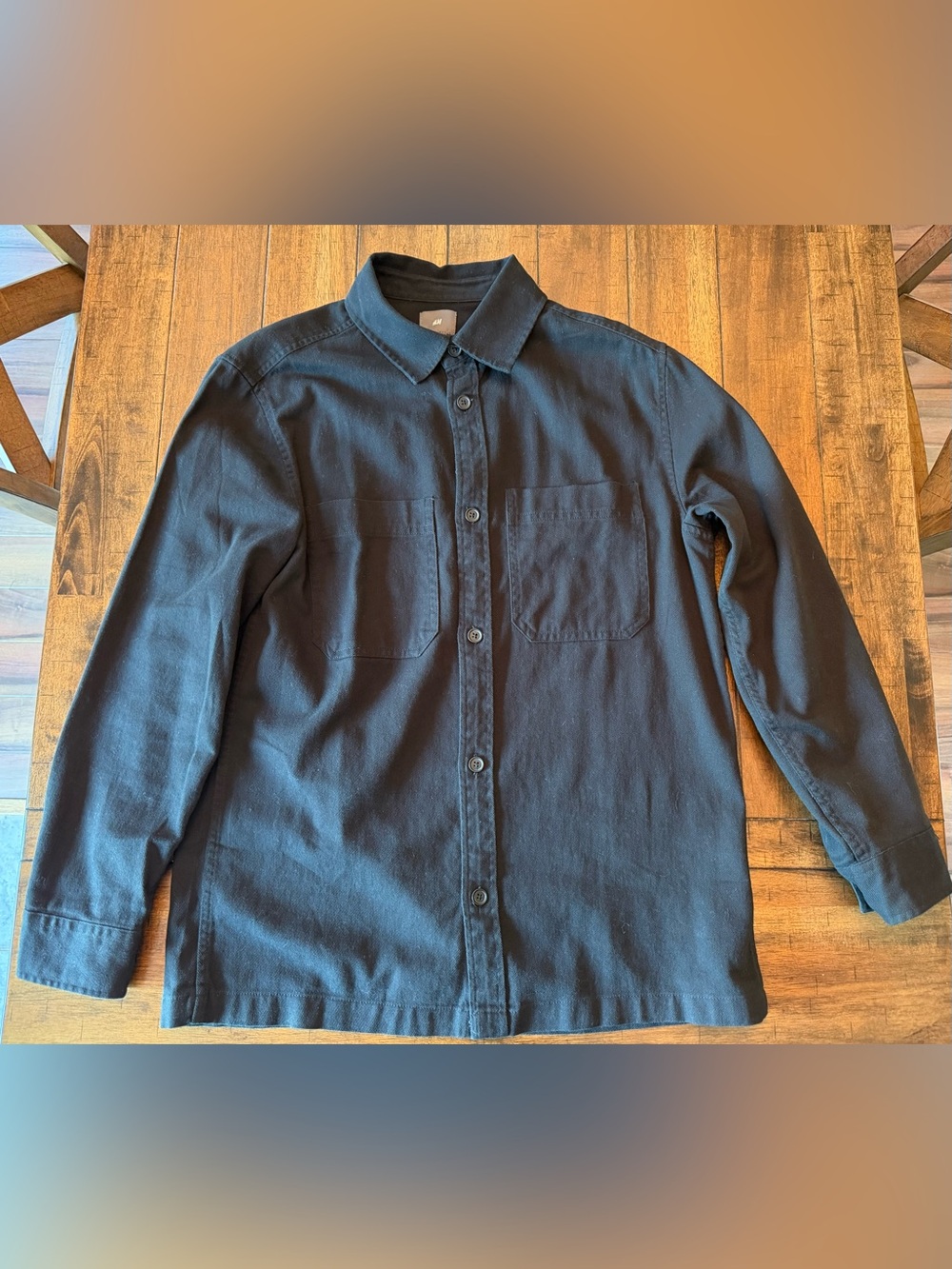 H&M Utility Black Overshirt